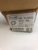 ESLON 808 007 90 Degree Elbow 3/4" PVC 8153 FPTXFPT SCH80 - Open Box of 20