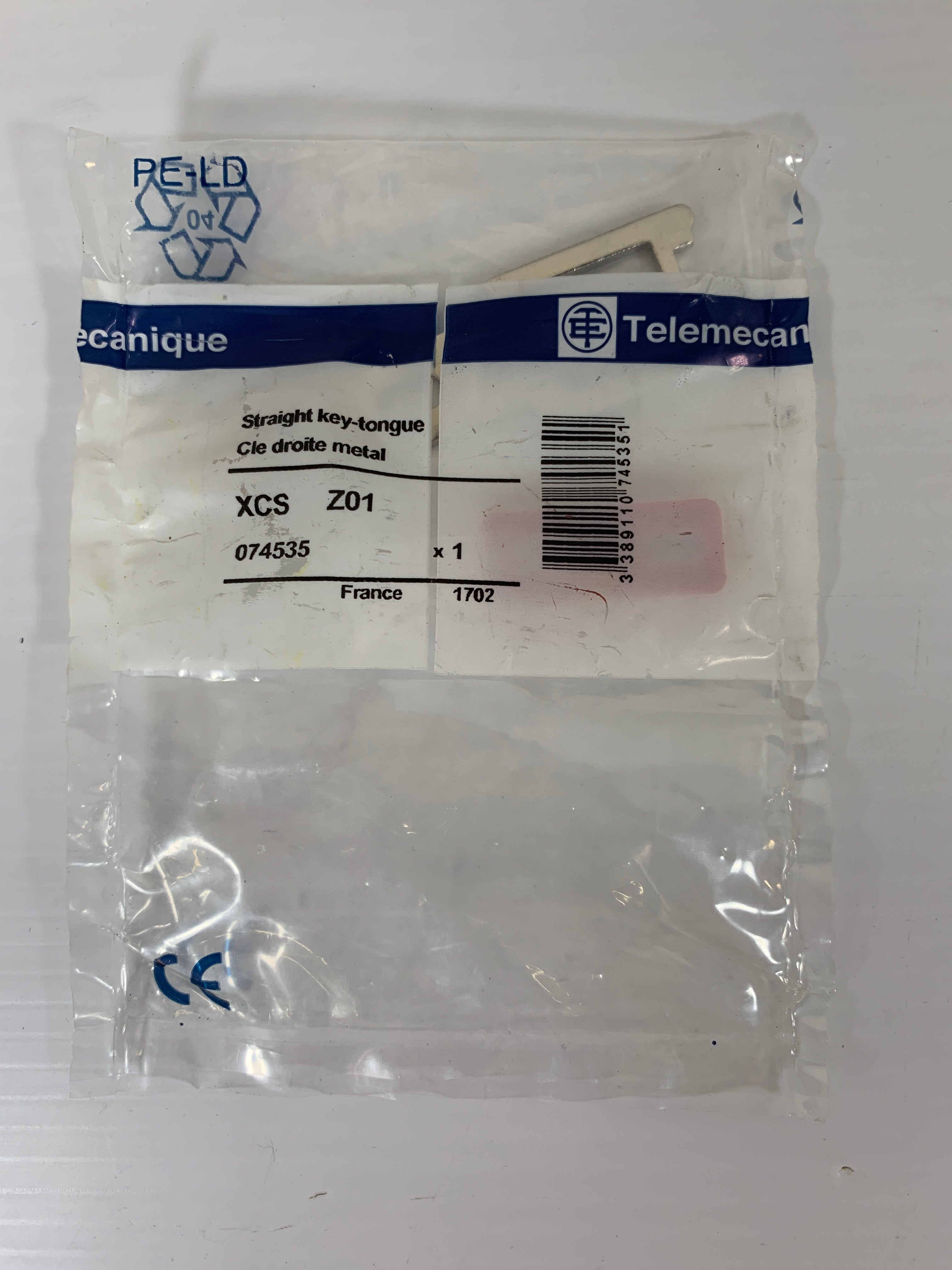 Telemecanique Straight Key Tongue XCS Z01
