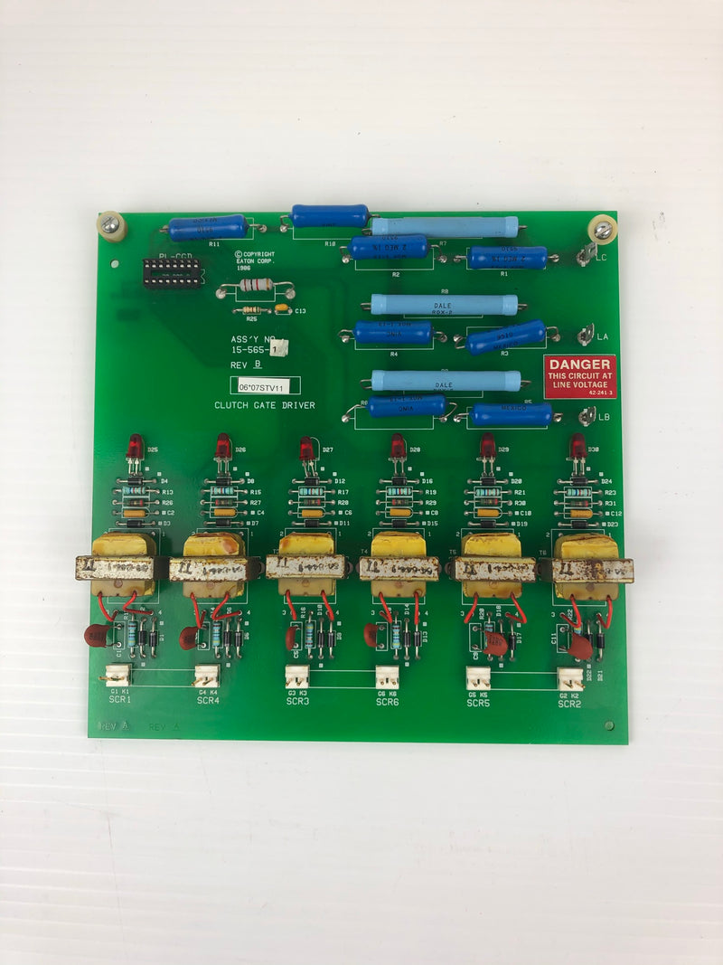 Dynamatic Eaton 15-565-17 Clutch Gate Driver Base Circuit Board