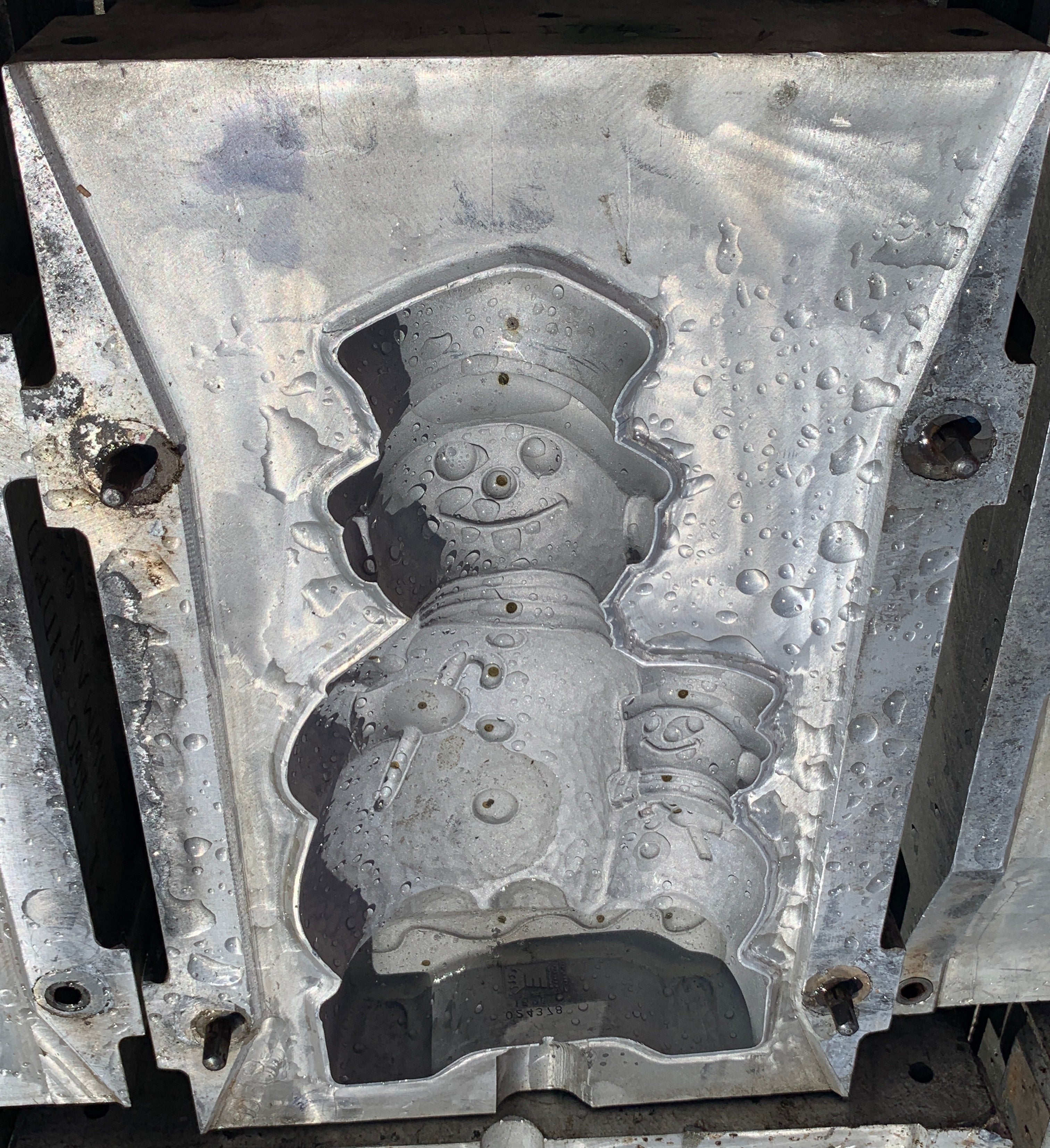 Snowman Two Sided Christmas Blow Mold For Plastic Molds
