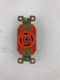 Hubbell Orange Twist Lock Receptacle 30A 120/208V