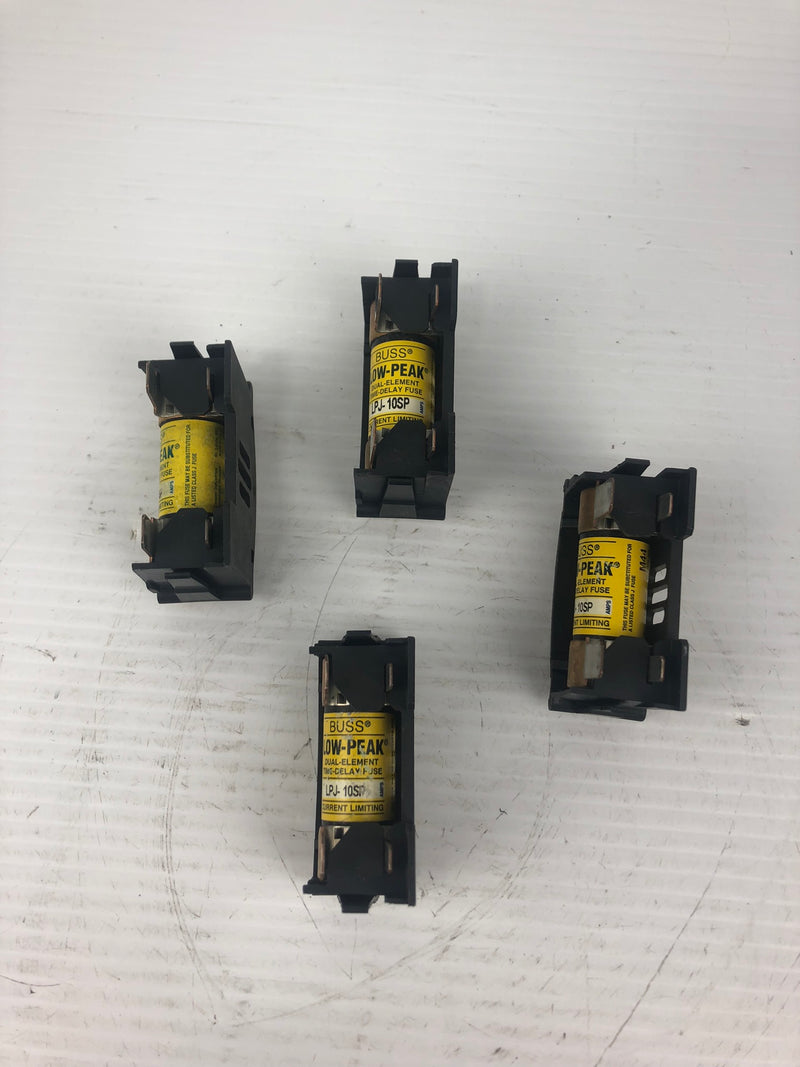 Buss JT60030 Fuse Holder 0-30A 600VAC with Buss Fuses - Lot of 4