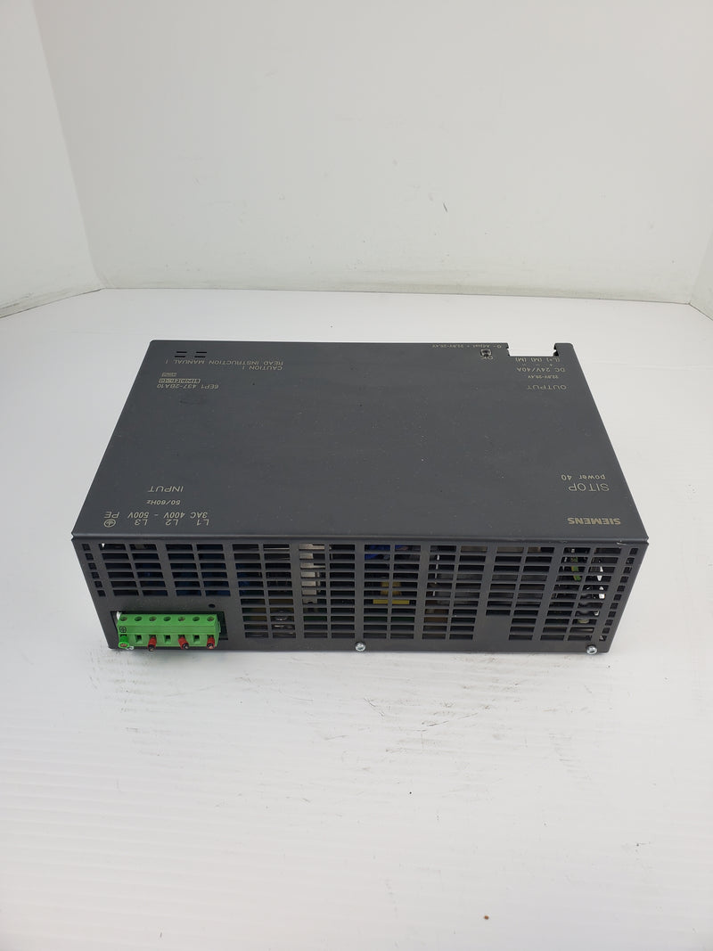 Siemens 6EP1437-2BA10 Power Supply SITOP Power40 YSU/W2612754