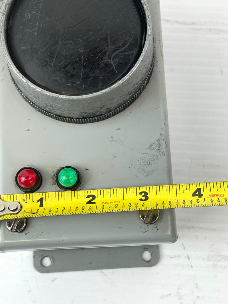 Metal Enclosure Box with Push Button and Red and Green Indicator Light