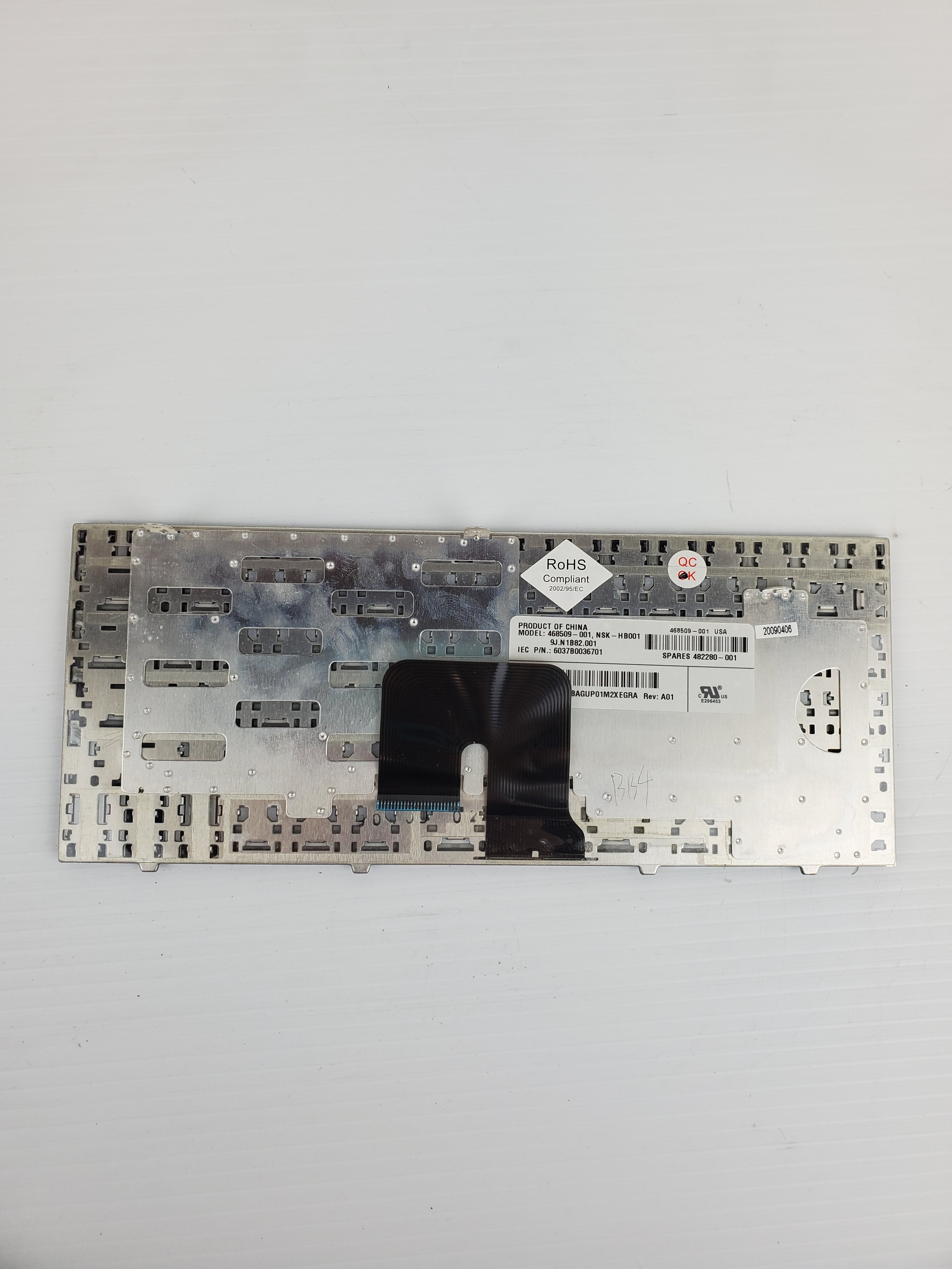 HP 2133 Mini Note PC Silver Keyboard 468509-001