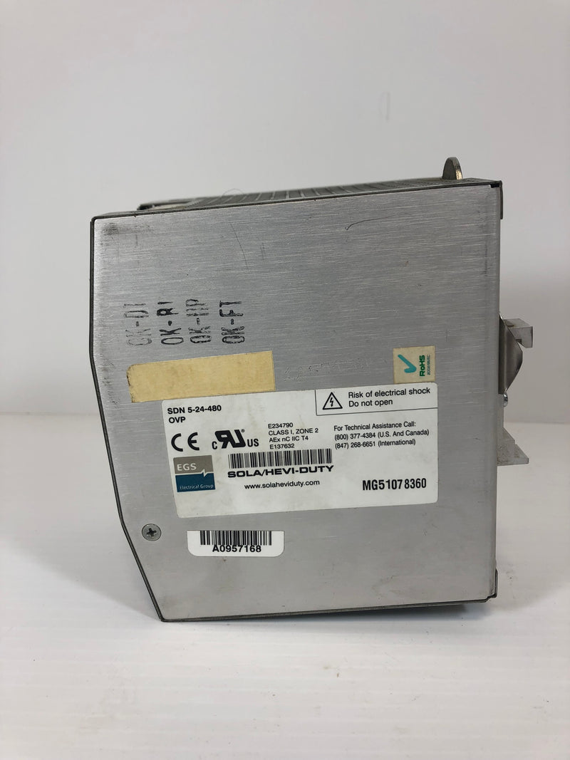 Sola SDN 5-24-480 Power Supply 3PH 380/500 VAC