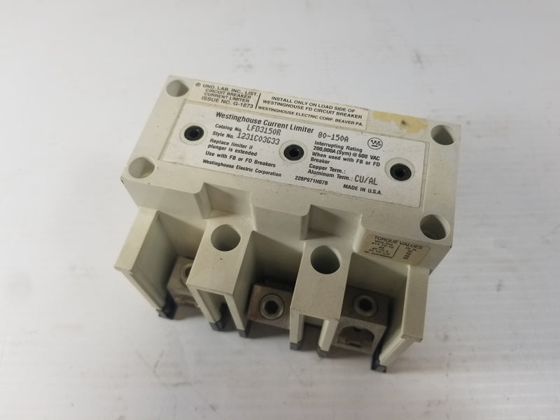 Westinghouse LFD3150R Current Limiter 80-150A