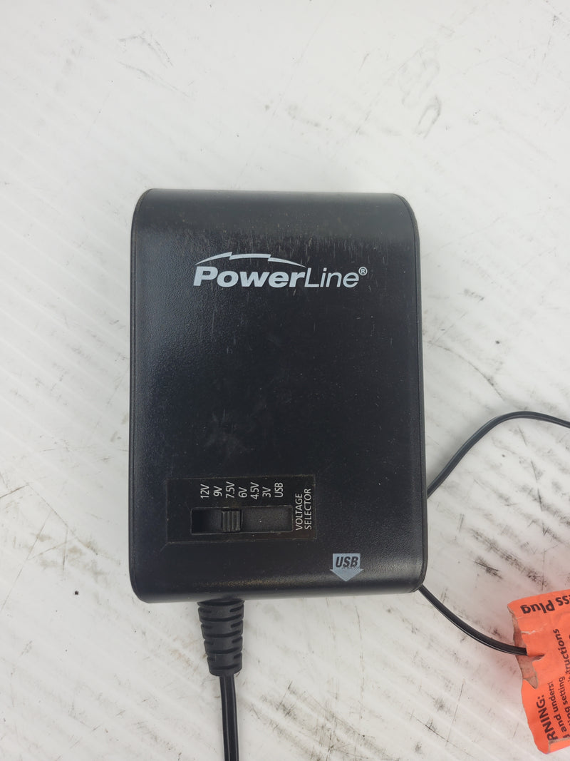 Powerline 90334 Universal Multi-Use AC Adapter 3-12 V 1300 mA USB Power