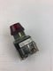 Allen-Bradley 800T-Q24R Ser T Red Pilot Light/ Indicator Light 24VAC/DC