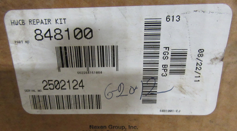 Nexen HWCB Repair Kit 848100 - Repair Kits - Metal Logics, Inc. - 2