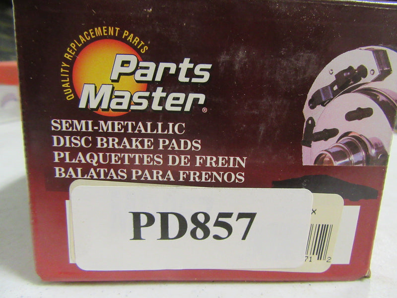 Parts Master Brake Pads Model: PD857