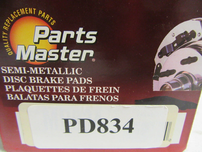 Parts Master Brake Pads Model PD834