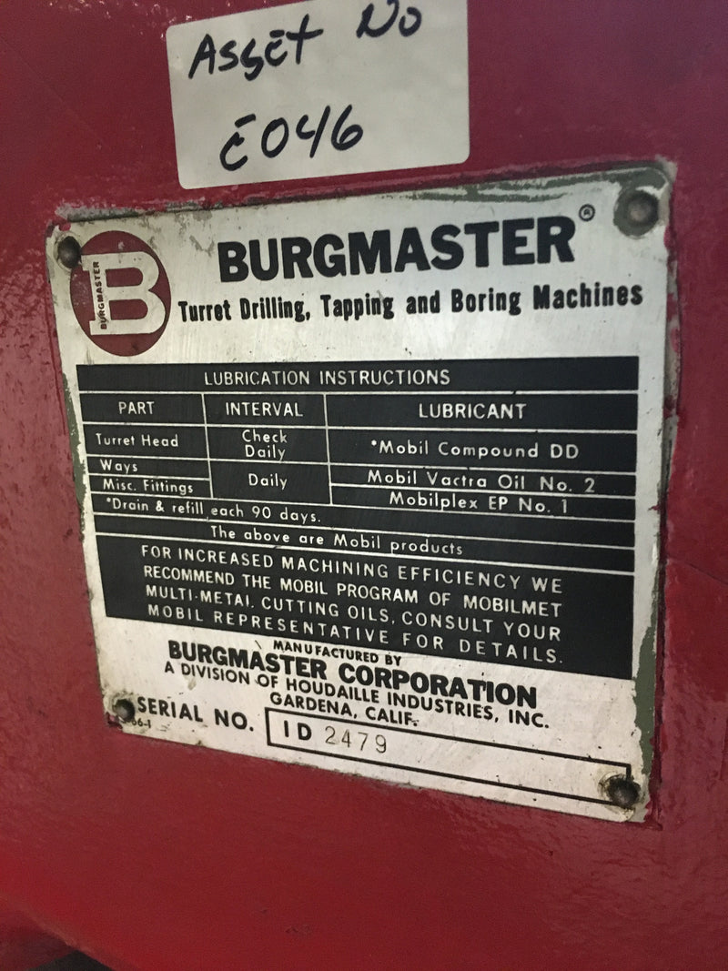 Burgmaster Turret Drill Press - Machinery - Metal Logics, Inc. - 2