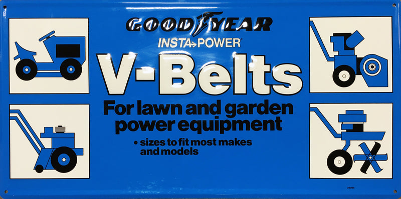 Goodyear Insta-Power V-Belts Vintage Sign