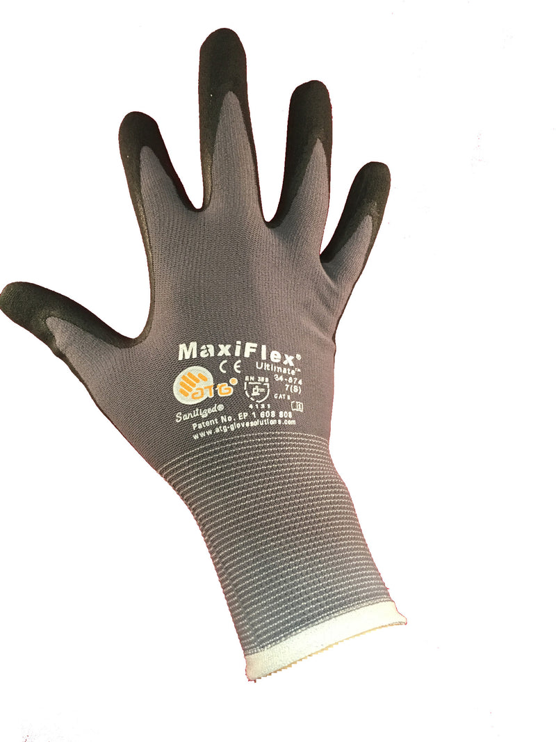 MaxiFlex Ultimate Nylon Nitrile Grip Gloves Size Small - 12 Pair Per Pack - Gloves - Metal Logics, Inc. - 1