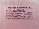 Orange Research Flow Meter 2321-P38161-1