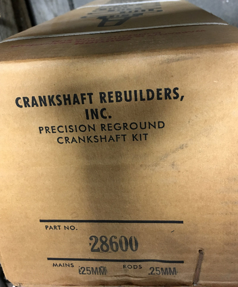 Crankshaft Rebuilders Precision Reground Crankshaft Kit 28600 - Auto Accessories - Metal Logics, Inc.