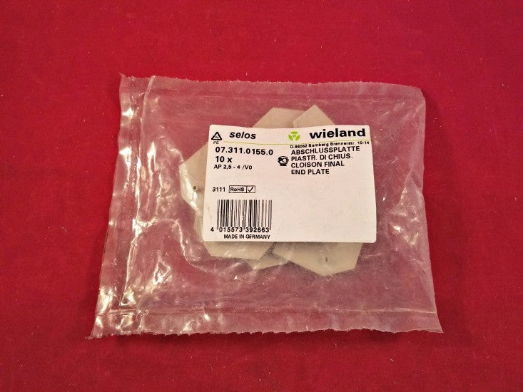 Wieland 07.311.0155.0 End Plates - Bag of 9
