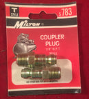 Milton Coupler Plug S783 T Style 1/4" NPT Male - Auto Accessories - Metal Logics, Inc. - 1