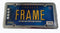 Cruiser License Plate Frame Nouveu Chrome 20630