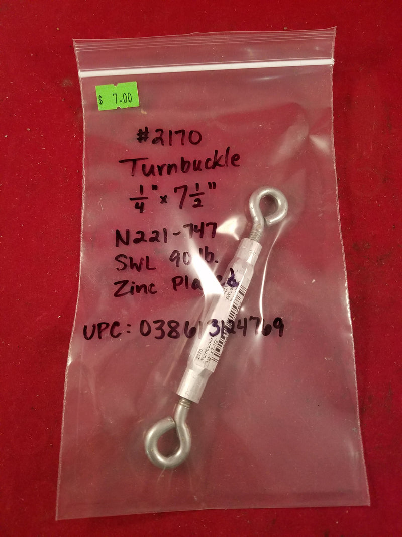 Turnbuckle 1/4" x 7-1/2"