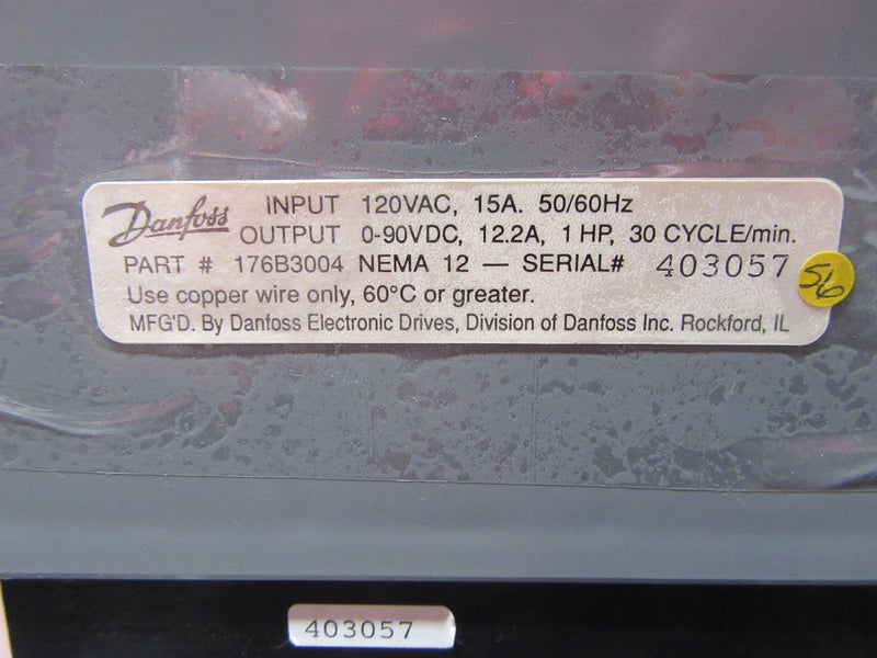 Danfoss 176B3004 Cycletrol 2000 Drive - Used