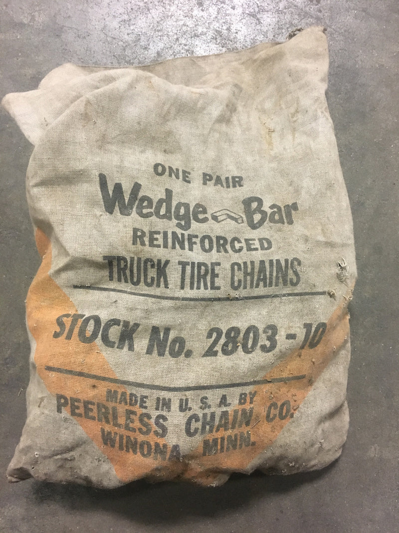 Peerless Reinforced Truck Tire Chains Stock No. 2803-10 - Auto Accessories - Metal Logics, Inc.