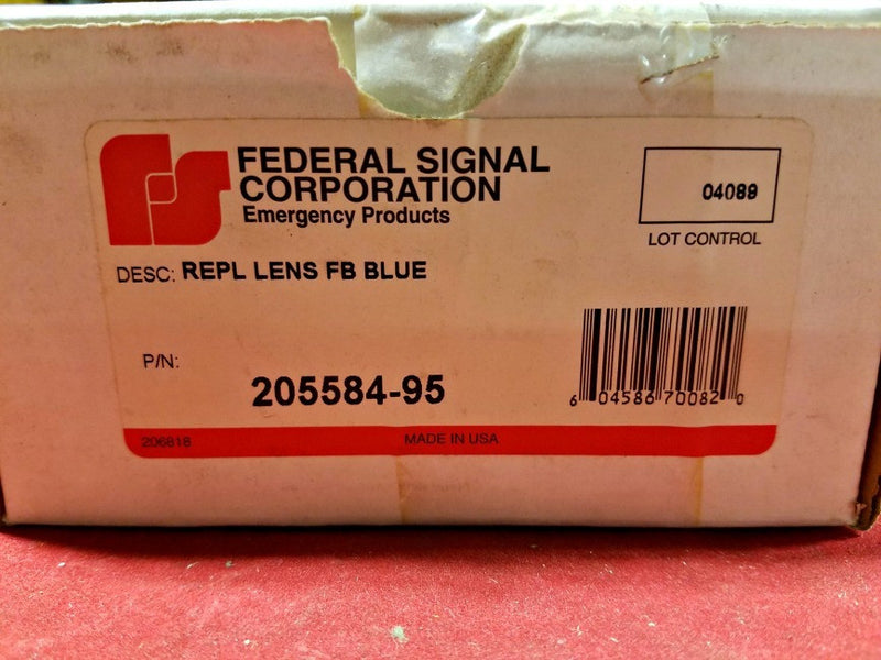 Federal Signal Blue Replacement Lens