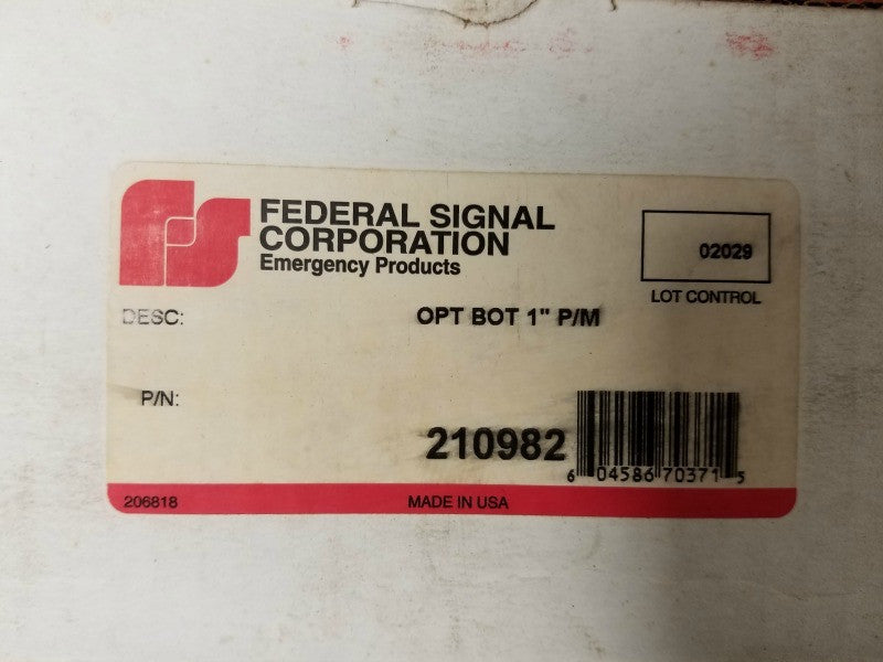 Federal Signal Flush Mount Base 210982 - Lights - Metal Logics, Inc. - 2