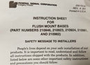 Federal Signal Flush Mount Base 210982 - Lights - Metal Logics, Inc. - 3