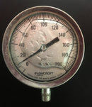 Ashcroft Pressure Gauge 4” Diameter 200 PSI