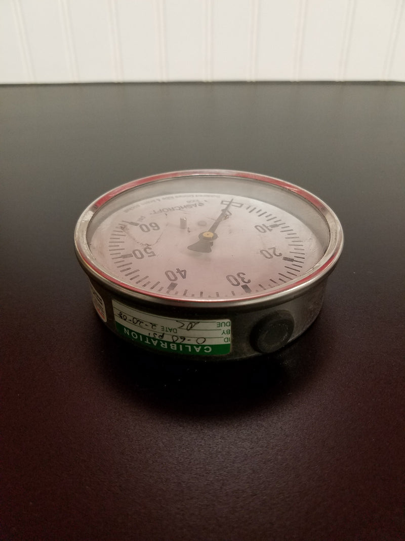 Ashcroft 4" Diameter Pressure Gauge 60 PSI