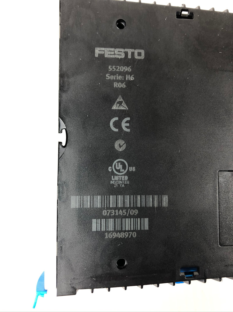 Festo CECX-D-8E8A-NP-2 and CECX-D-16E PLC Input Modules 552096 Series H6