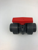 PVC Double Union Ball Valve 1.5" DN40