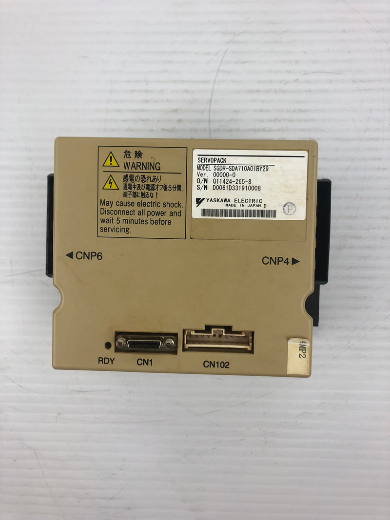 Yaskawa Servopack SGDR-SDA710A01BY29 Servo Driver (Casing Broken)