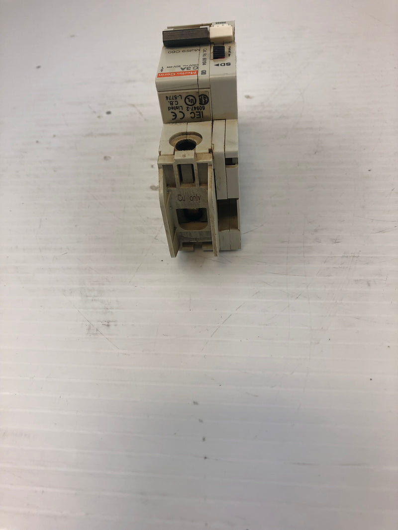 Merlin Gerin C3A 1-Pole Circuit Breaker 240V~60V Multi9 C60 60104