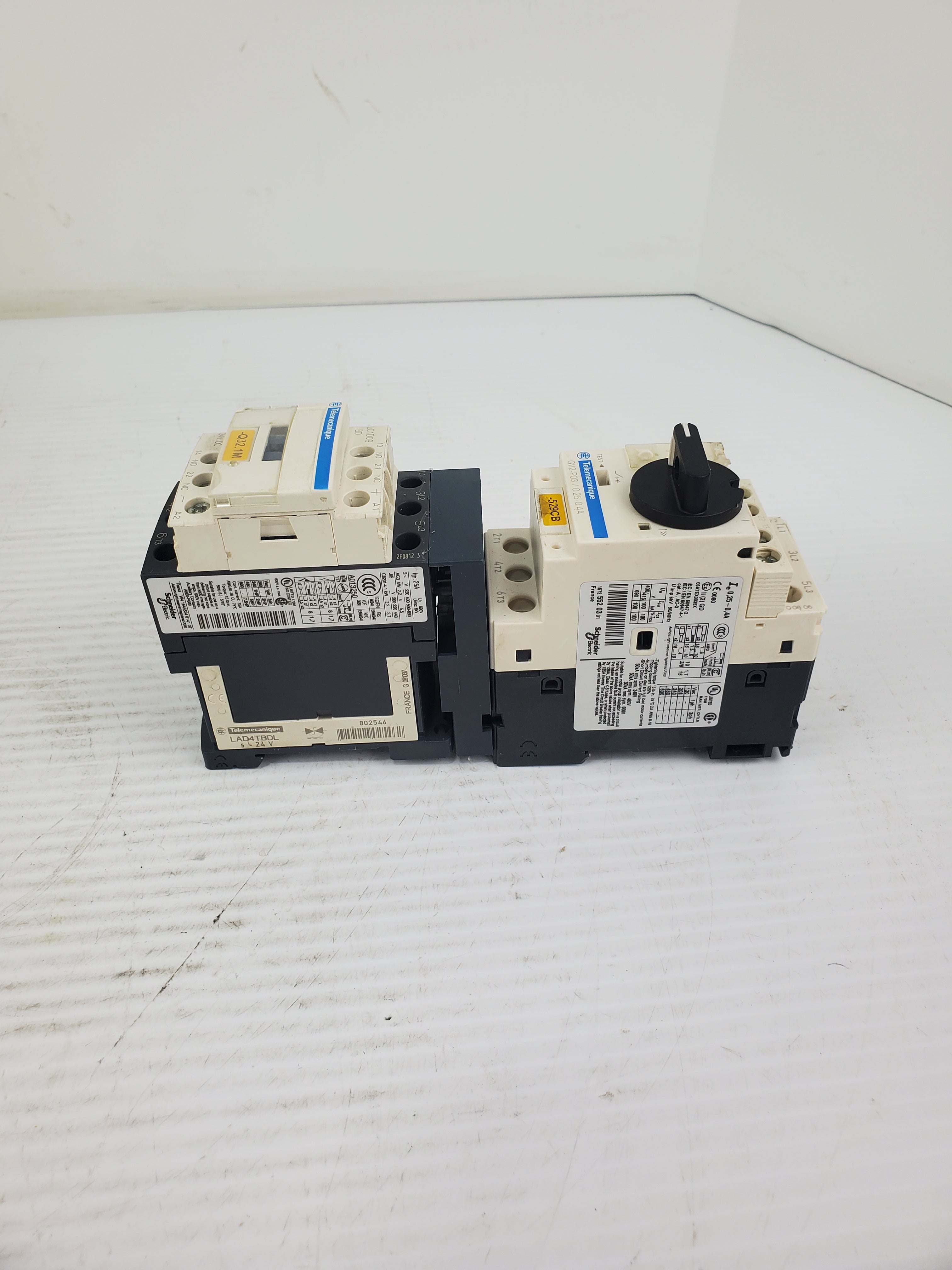 Telemecanique GV2-P03/0.25-0.4A Motor Circuit Breaker with LC1D09 Contactor