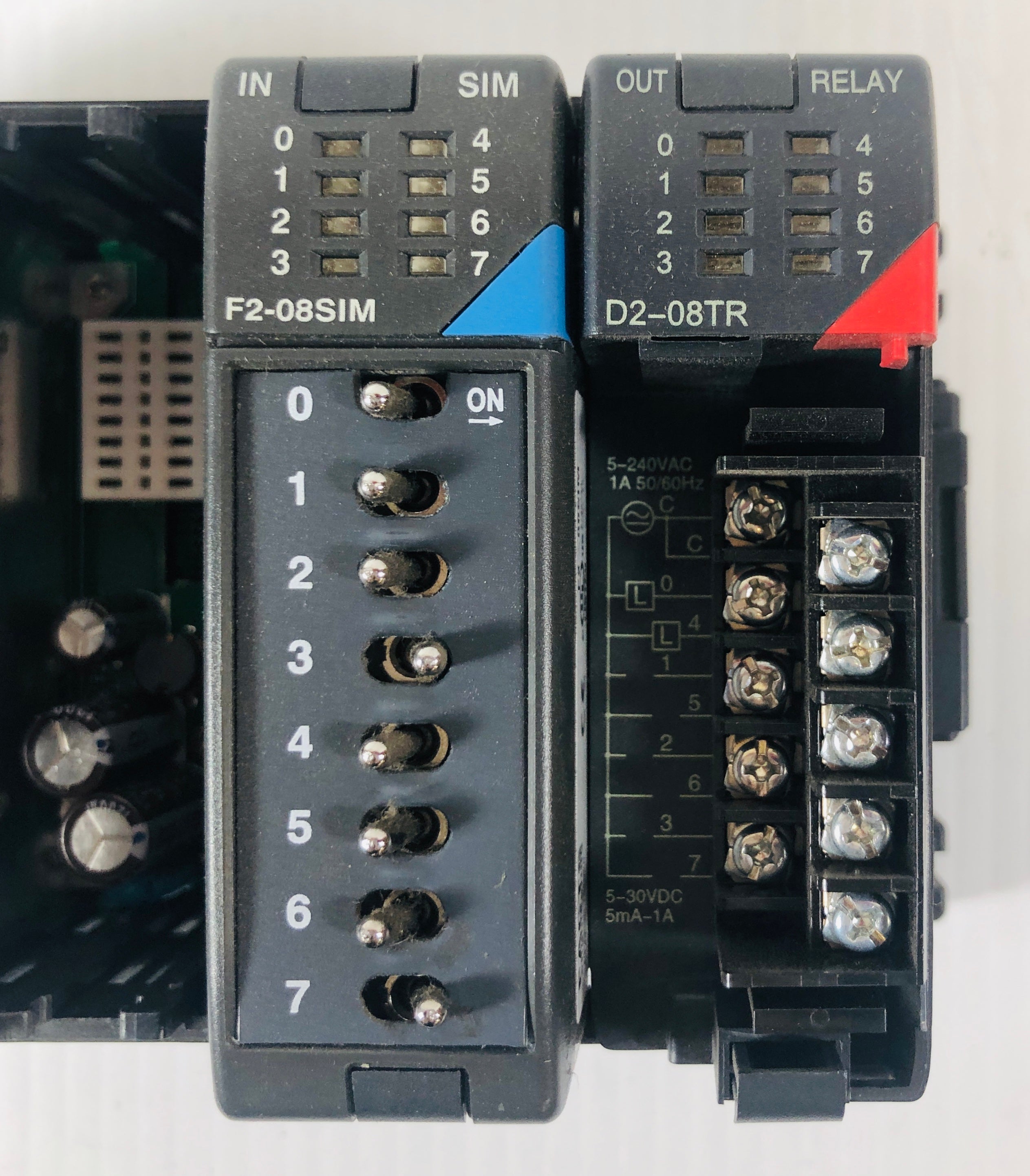 Koyo Direct Logic 205 Module Assembly D2-03B-1, F2-08SIM, D2-08TR
