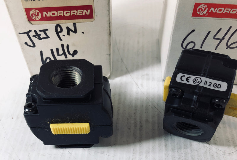 Norgren Shut off Valve T73E-4AA-P1N (Lot of 2)
