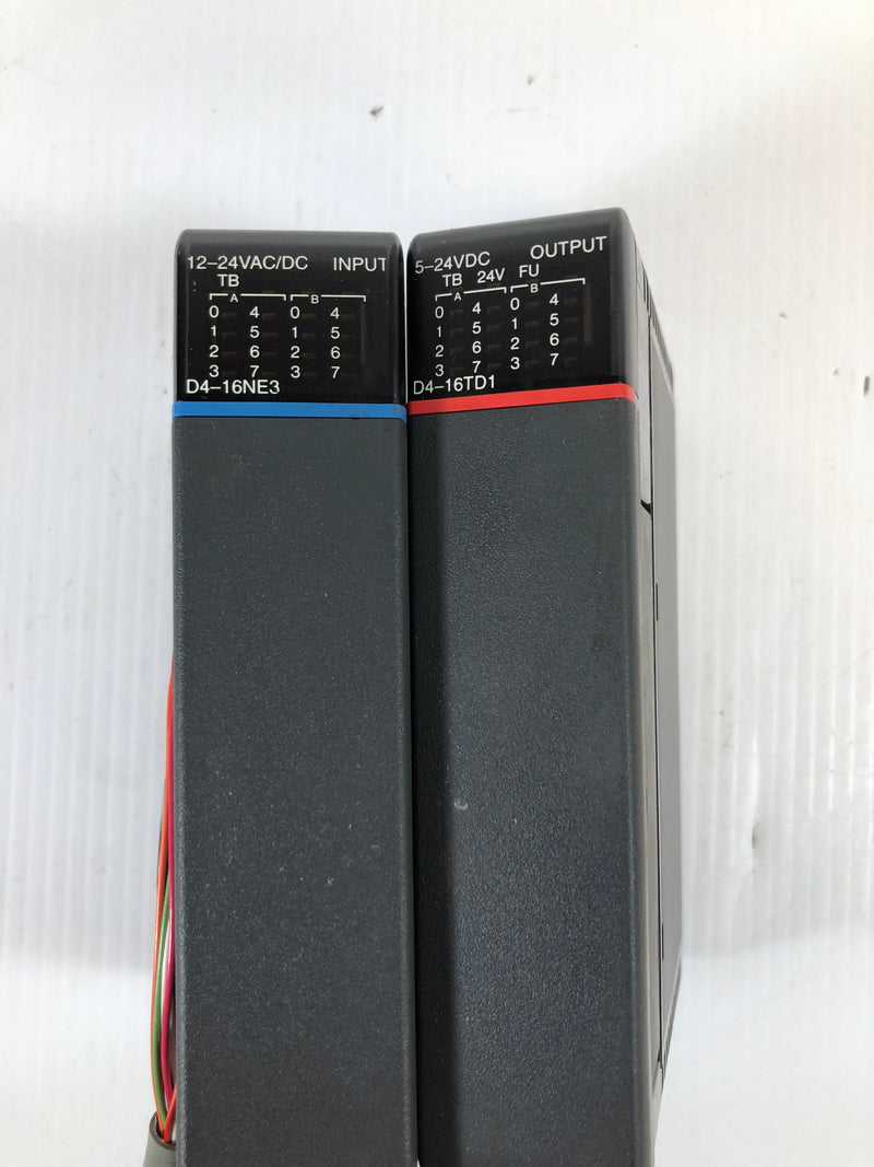 Koyo PLC Direct Module D4-16TD1 and D4-16NE3