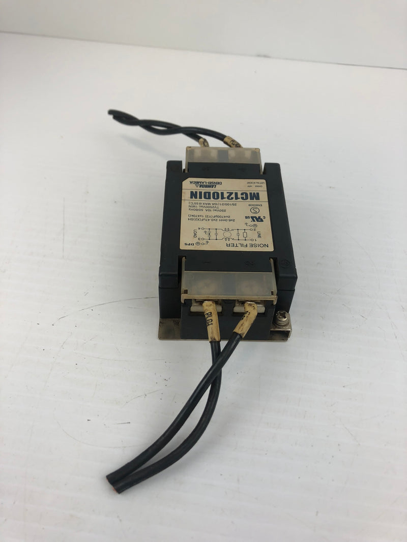 Densei-Lambda MC1210DIN Noise Filter 250 VAC 10 Amp