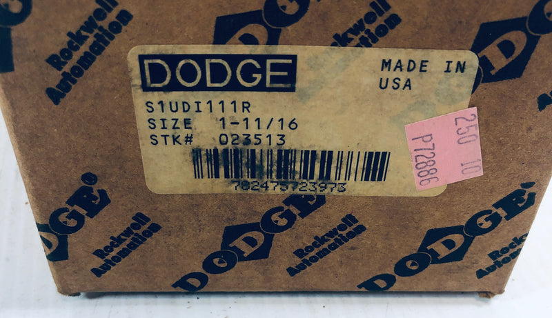 Dodge Roller Bearing Size 1 11/16 S1U-DI-111R Double Interlock 023513