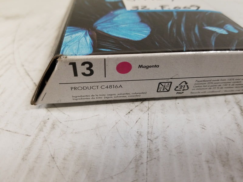 HP C4816A 13 Magenta Ink Cartridge EXPIRED 11/2017