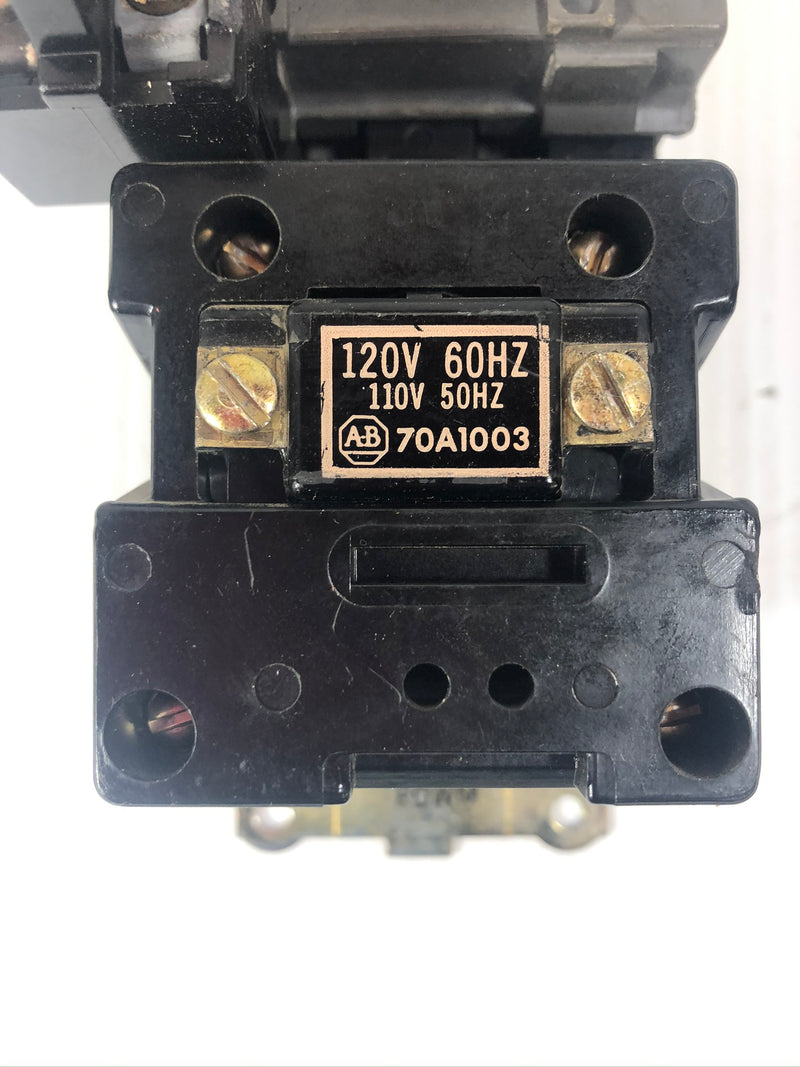Alley-Bradley 70A1003 Starter Coil and 1495-HO Contact 18A Size 0
