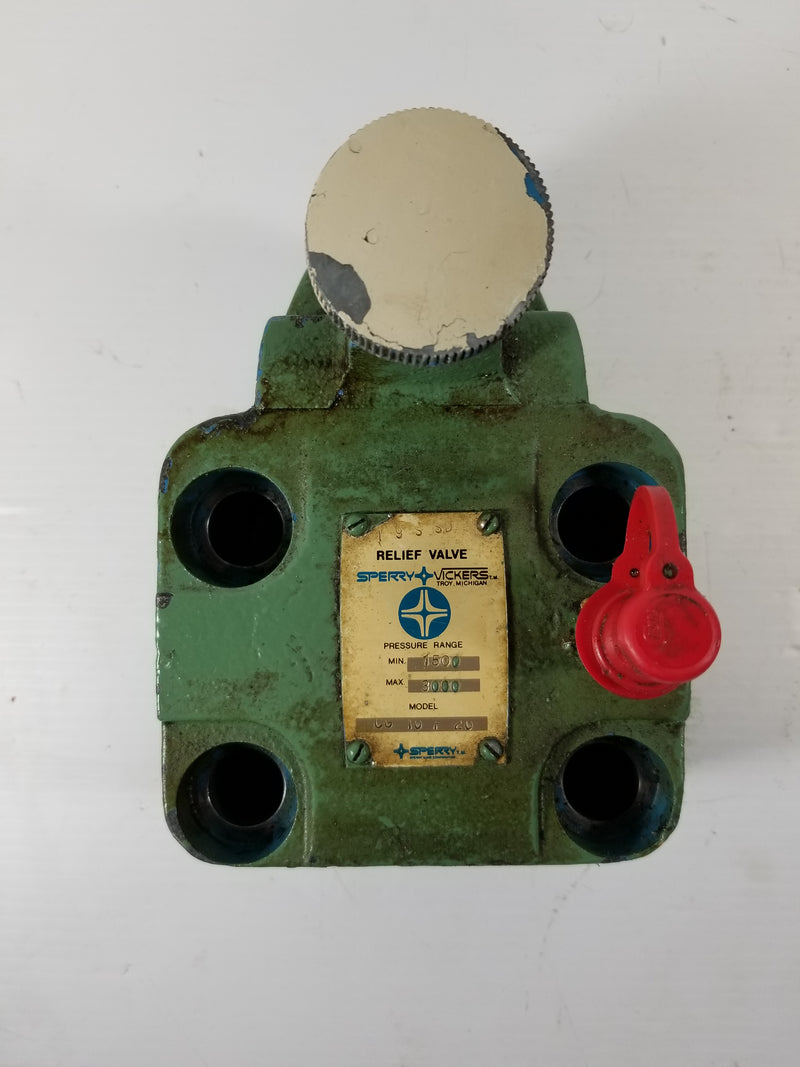 Vickers Reducing Valve CG10-F-20 Pressure Range 1500-3000