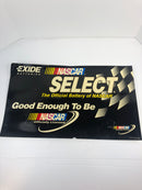 Vintage Nascar Exide Batteries Select - Black Plastic Sign