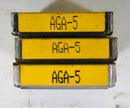 Buss Fuses AGA-5 3 Boxes (Lot of 15 Fuses)