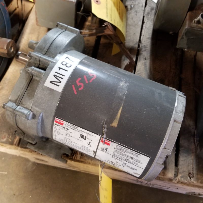 Dayton 5K935C 1-Phase 1/4HP Electric Gearmotor