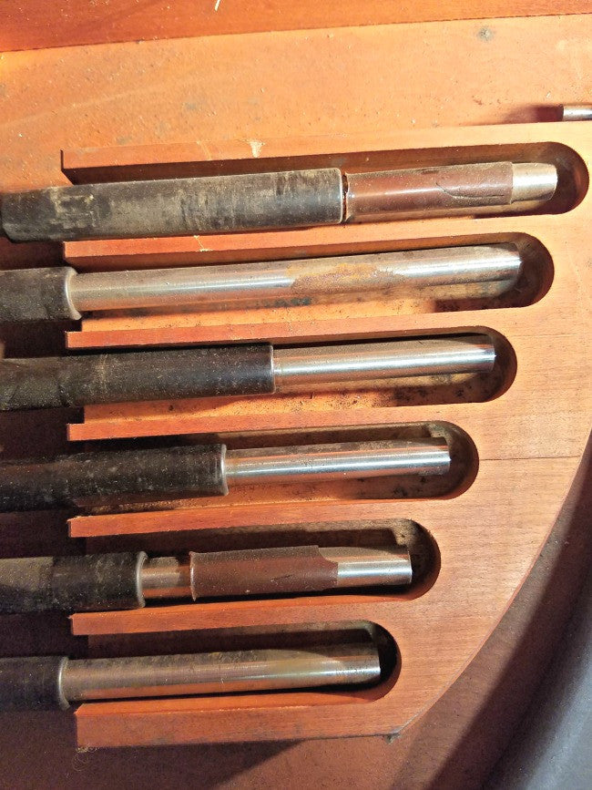 Starrett 18" - 24" Micrometer Set in Wooden Case