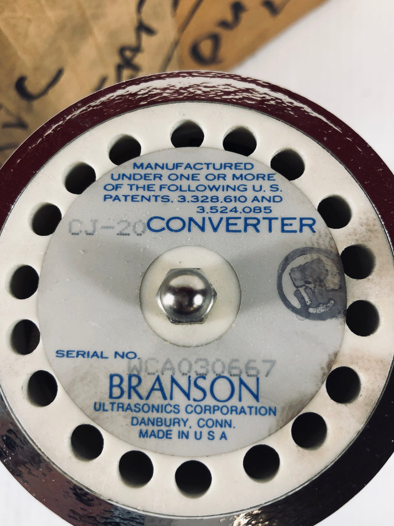 Branson Ultrasonic Converter CJ-20